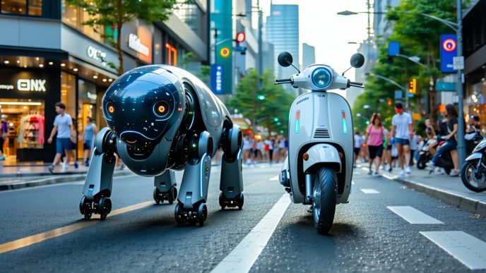 rideable quadrupeds vs scooters