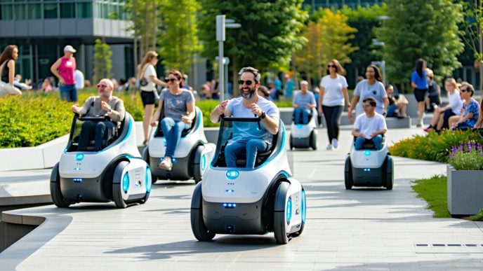 rideable robots for disabled mobility