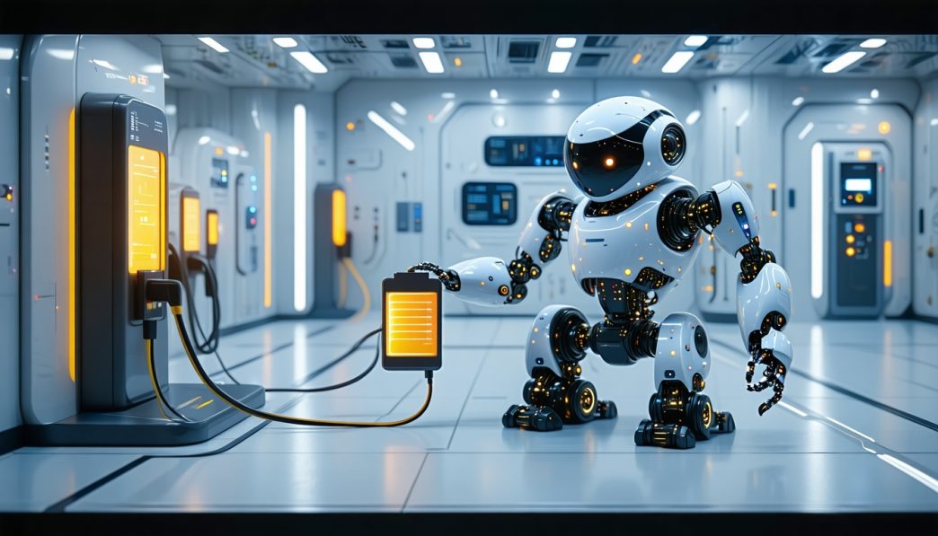 battery swapping in robots