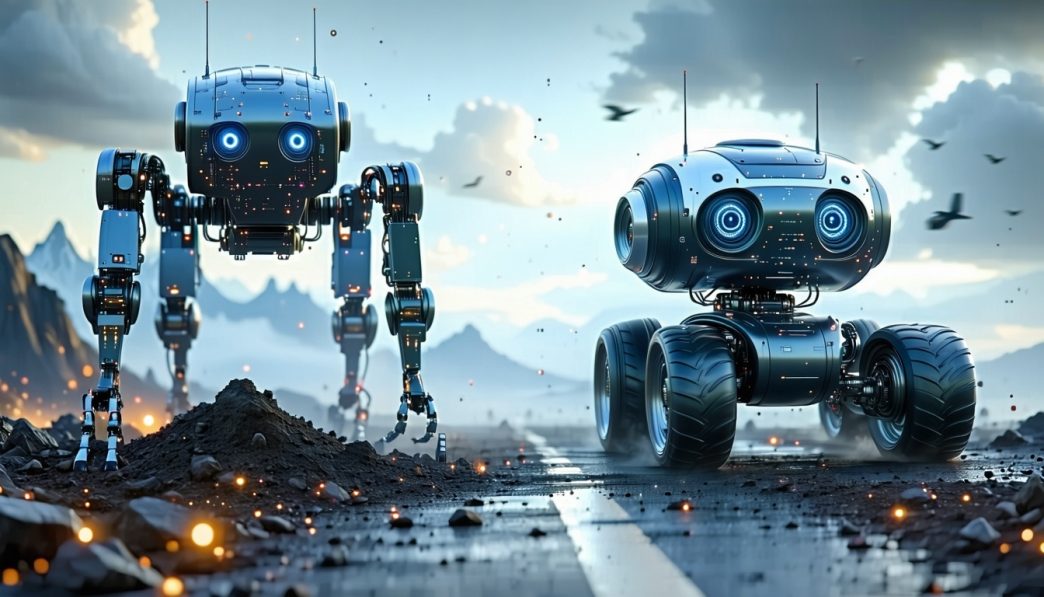 legged robots vs wheeled robots