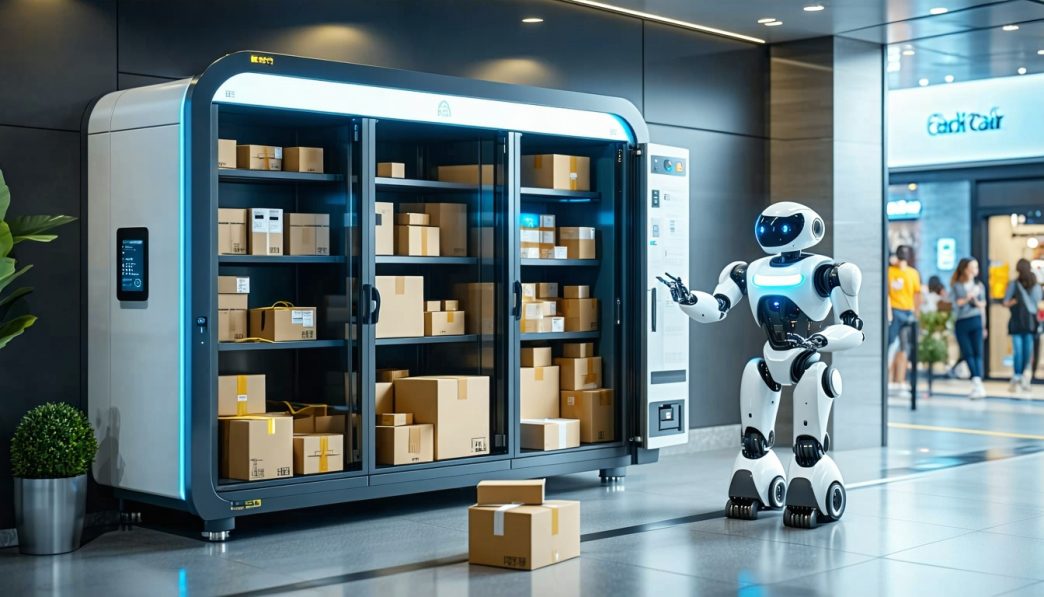 robot lockers and pickup stations