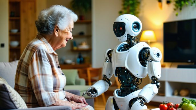 robots helping with daily tasks for seniors
