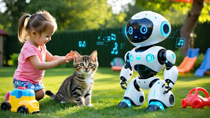 robot activity tracking for pets and kids