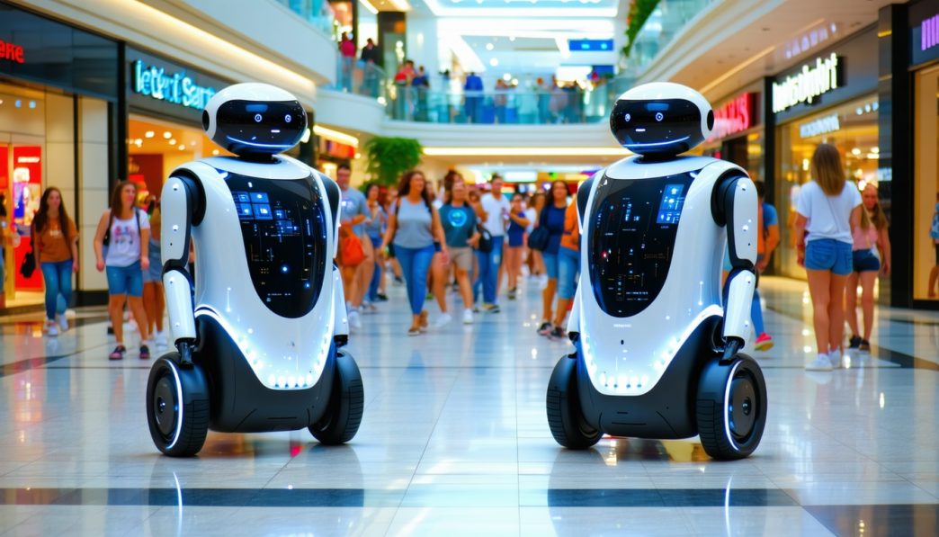 security robots in malls and public spaces