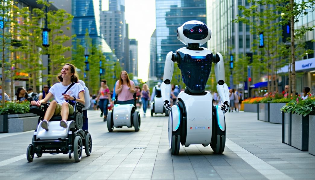 robot mobility aids for disabled users