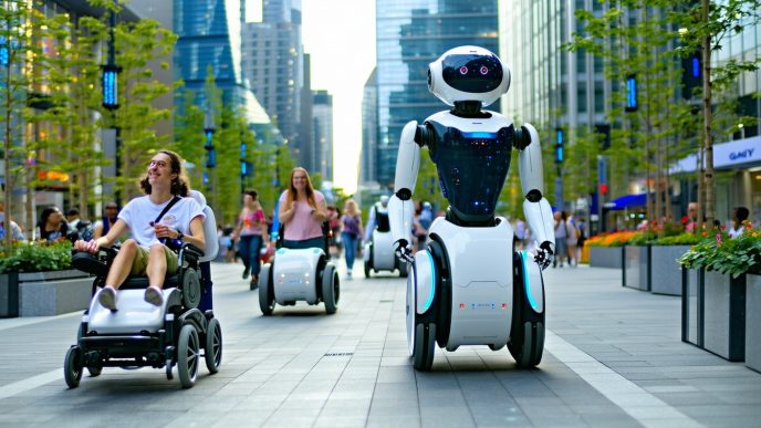 robot mobility aids for disabled users