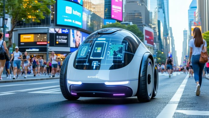 battery range for rideable robots