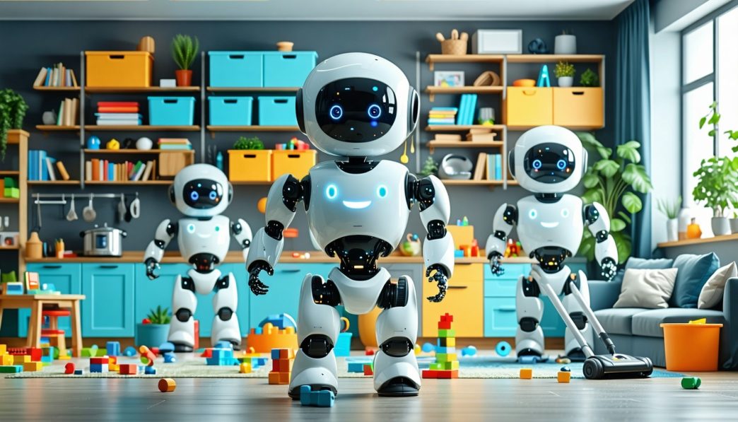 robots assisting with organizing and tidying