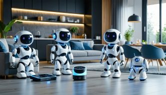 household robots working with smart homes