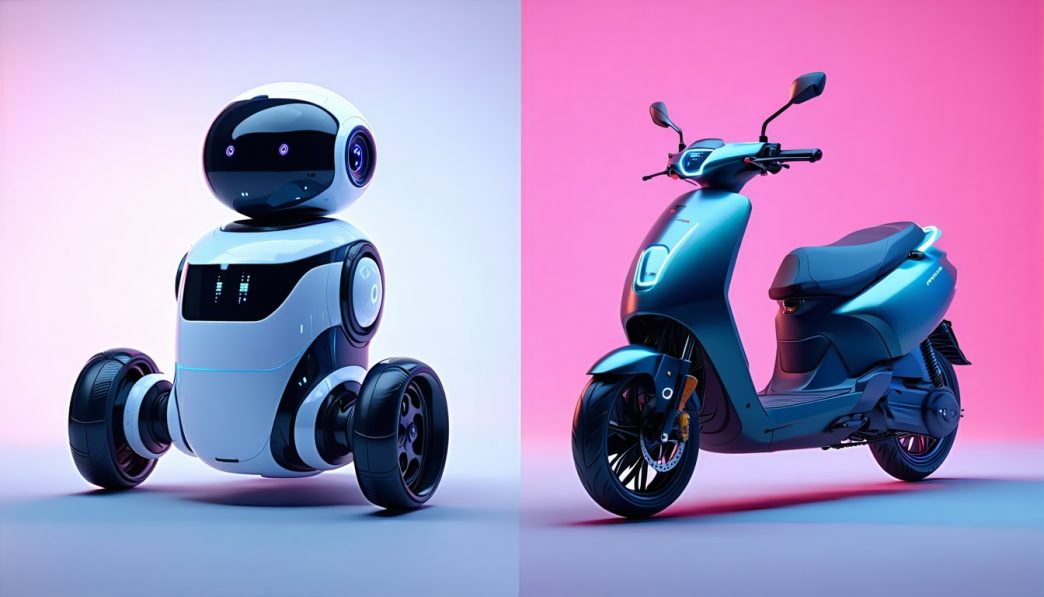 rideable robots vs electric scooters