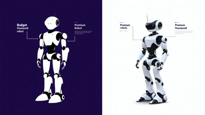 budget humanoid robots vs premium humanoid robots