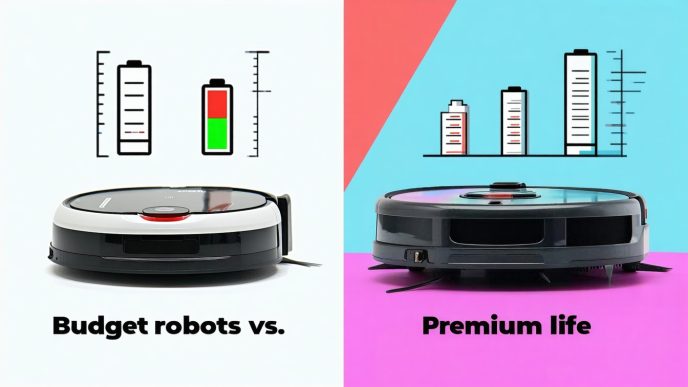 battery life budget robots vs premium robots